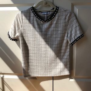 Zara “Chanel-Inspired” Knit Top
